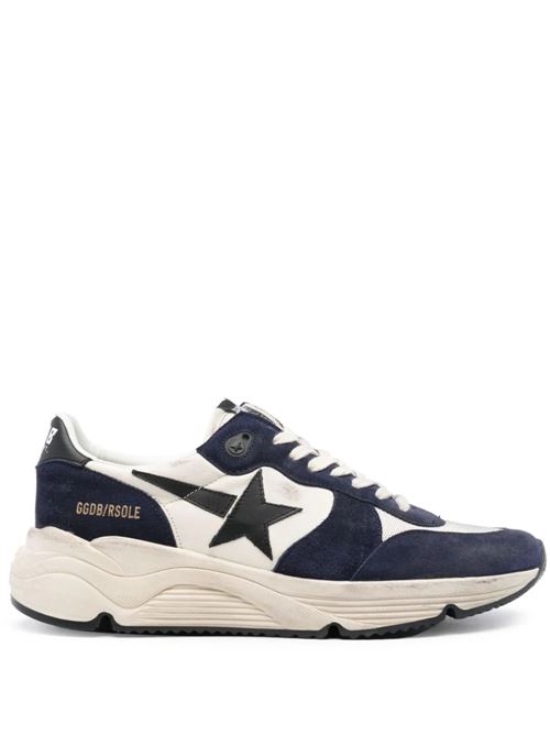 Blue, white calf leather sneaker Golden Goose | GMF00215F00539490194